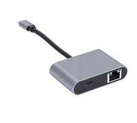 Jectse Type C to Ethernet Adapter, 2.5Gbps Gigabit Network with PD Fast Charging for Laptop