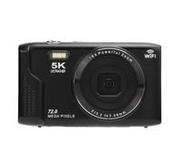 Jectse Ultra HD 5K Digital Camera with Built in Flash 72MP 16x Zoom Camera for Landscape Photography (64GB)