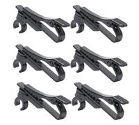 Jectse Universal Microphone Clip, Adjustable Mic Clip Holder, Metal Lavalier Microphone Clamp for Video Conference Recording Teaching (6pcs)