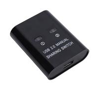 Jectse USB 2.0 Sharing Switch, 2 Computers Share 1 Printer with One Key Switching, High Speed Transfer, Plug and Play, Stable Connection, with USB .0 Input Output Ports