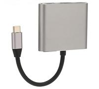 Jectse USB C Hub, 3 in 1 USB C to HD Multimedia Interface Adapter with 4K UHD Video, 3.0 Port and 60W PD Charging, for Laptop Tablet Phone Monitor Projector