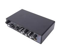 Jectse USB C Interface, 24 Bit 192kHz Portable Sound Card with Dual XLR TS Input and Transparent Preamp, for PC Guitar Recording and Live Streaming (Black (Ebony))