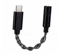 Jectse USB C to 3.5mm Headphone Adapter, CX31993 DAC Chip Hi Res 24bit 96kHz Decoder, with Inline Controls and Aluminum Alloy Nylon Braiding, for 15 16 17 S23 10 and Type C (Black)
