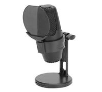 Jectse USB Condenser Microphone, Cardioid PC Mic with RGB Lighting, with Sound Effects, Wide System Compatibility, Multi Purpose Use for Gaming Live Streaming (Black)