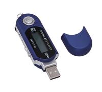 Jectse USB MP3 Player, Retro Digital Music Player with LCD Display and Auto Shutdown Function, Supports MP3 WMA Formats and Lyrics Display, for Music Lovers and Outdoor Use (Blue)