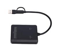 Jectse USB Video Card, VHS to Digital Converter with USB A and C Dual Input, Convert Analog AV Signals to HD 1080P for VCR DVD Players and Camcorders