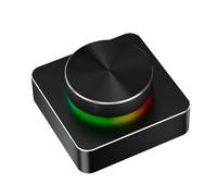 Jectse USB Volume Control Knob, Bluetooth Wired Volume Knob Multimedia Controller with RGB Light, with One Key Mute Function & Multi Volume Control Modes, for Wins, for OS