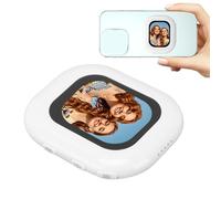 Jectse Vlog Selfie Monitor Screen, Magnetic Phone Screen Mirroring Device with Bluetooth Remote, 2.4G/5G WiFi Phone Back Camera Selfie Monitor 180° Flip for IOS for Android