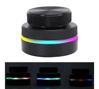 Jectse Volume Control Knob with RGB Light, 2.4G Bluetooth USB C Wired Multimedia Controller Knob with Page Turner & One Key Mute Function for Wins, for OS, for Android