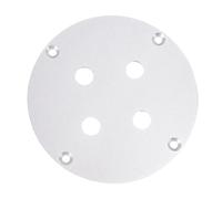 Jectse Wall Plate Aluminum Alloy 4 Position Speaker Binding Post Wall Terminal Plate for Dual 1/4 in Headphone Jacks, Wall Plug Socket Panel in Various Settings (Silver)