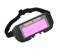 Jectse Welder Protective Goggles with PC Lens, Solar Panel, and Auto-Dimming Screen for 9-13 Level Darkness