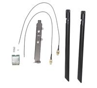Jectse WiFi 7 Wireless Card, M.2 5.8Gbps Network Adapter Module with 2x2 External Antennas 320MHz 4K QAM, for 11 Laptops Support 2.4GHz 5GHz 6GHz