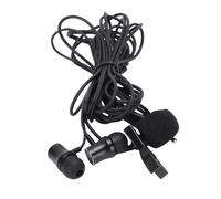 Jectse Wired Earbuds with Microphone, On Lapel Mic Noise Canceling Clear Voice, with Smart Noise Reduction Technology, for Live Streaming Singing Video Recording Interviews