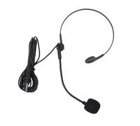 Jectse Wired Handsfree Microphone, 3.5mm Wired Headworn Microphone with 1.2m Cable for Active Mic Users Instructors Musicians Singing Speech Teaching
