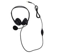 Jectse Wired Headphones, Comfortable Memory Foam Ear Pads with Adjustable Microphone Boom and Inline Volume Control, for PC Laptop Phone Zoom Calls