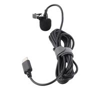Jectse Wired Reversal Microphone, Super Low Delay Windproof Sponge Prevent Interference USB C Lavalier Microphone Plug and Play Portable Very Sensitive to Smartphone