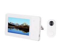 Jectse Wireless Doorbell Camera Video Intercom System with Night, 170° Wide Angle Lens, Bidirectional Voice, 8MP Visual Doorbell Camera, for Seniors, Children