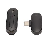 Jectse Wireless Lavalier Lapel Microphone, 2.4G Noise Reduction Wireless Clamp/Holder Mic,Stable Signal Clear Sound Quality 2 People Use Plug and Play Recording Lav Mic for Livestreaming