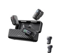 Jectse Wireless Lavalier Microphone, AI Intelligent Noise Cancelling, 32 Bit Float Internal Recording, Builtin 8GB Storage, 54H Battery Life, Clip On Lapel Mic for Video Recording (BOYAMIC 2-02)