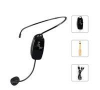 Jectse Wireless Mic Headset Advanced Transmission Technology Durable Suitable for Dance Instructor 2 in 1 Wireless Handheld Mic Anti Interference Plastic (UHF (Upgraded Version) 2.4G English