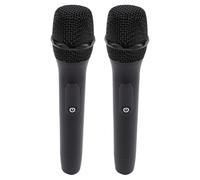 Jectse Wireless Microphone, Rechargeable Wireless Handheld Double Cordless Metal Microphone, Compatible with Android, Camera, for Karaoke Singing, Wedding, DJ, Party, Speech, Church,
