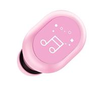 Jectse Wireless Single Earbud, Sensitive Touch Control BT 5.0 In Ear Earbud Headphone IPX4 8mm Dynamic Driver, with Dual Ear Interconnection, for Workouts Commuting (Pink)