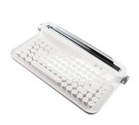 Jectse Wireless Typewriter Keyboard, Retro Keyboard Universal Compact 86 Keys for Smartphone for Windows for IOS (White)