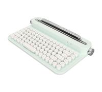 Jectse Wireless Typewriter Keyboard, Retro Keyboard Universal Compact 86 Keys for Smartphone for Windows for IOS (Mint Green)