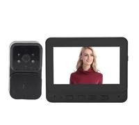 Jectse Wireless WiFi Video Doorbell Intercom System, 1080P IR Night Vision Video Doorbell Camera with Monitor, Dual Way Video Door Phone Kits No Monthly Fees for Villa Home Office