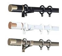 JEDAL Aluminium Curtain Track Curtain Rods for Windows 1m to 4.2m Roman Curtain Rails heavy duty with Installation Hardware (Color : Champagne gold, Size : 1.4m)