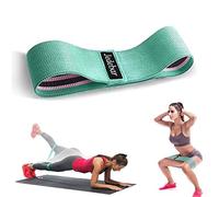 Jedebar Resistance Bands Non-Slip Fabric Booty Bands, 3 Strengths Level Optional Fitness Loops for Glutes Hips Legs Yoga Pilates Exercise Physiotherapy and Recovery Workout (Green-Light Resistance)