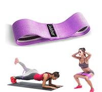 Jedebar Resistance Bands Non-Slip Fabric Booty Bands, 3 Strengths Level Optional Fitness Loops for Glutes Hips Legs Yoga Pilates Exercise Physiotherapy and Recovery Workout (Purple-Heavy Resistance)
