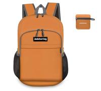 Jedebartey Rucksack, 20L Ultra Lightweight Backpack Foldable Hiking Daypack Small Travel Day Bag for Men Women Kids Outdoor Sports Camping Mountaineering Walking Cycling Climbing (Orange)
