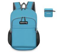 Jedebartey Rucksack, 20L Ultra Lightweight Backpack Foldable Hiking Daypack Small Travel Day Bag for Men Women Kids Outdoor Sports Camping Mountaineering Walking Cycling Climbing (Blue)