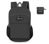 Jedebartey Rucksack, 20L Ultra Lightweight Backpack Foldable Hiking Daypack Small Travel Day Bag for Men Women Kids Outdoor Sports Camping Mountaineering Walking Cycling Climbing (Black)