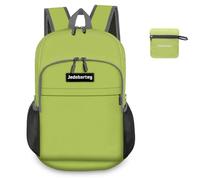 Jedebartey Rucksack, 22L Ultra Lightweight Backpack Foldable Hiking Daypack Small Travel Day Bag for Men Women Kids Outdoor Sports Camping Mountaineering Walking Cycling Climbing (Bright Green)