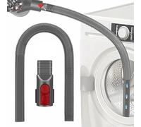 JEDELEOS Dryer Vent Lint Attachments for Dyson V15 V15s Gen5 V12 V11 V10 V8 V7 Vacuum Nozzle Hose Crevice Flexible Lint Removal Tool Dryer Vent Cleaner Kit (Gray)