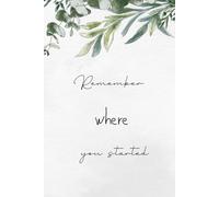 Jeden Tag ein bisschen besser: Dein Journal für mehr Fokus und Glück: Remember where you started