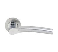 Jedo Arkus Lever on Rose Door Pack Pair Polished / Satin Chrome