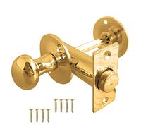 Jedo Bathroom Door Thumb Turn and Release Set with Mortice Bolt Polished Brass