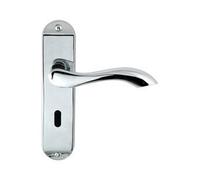 Jedo Broadway Door Handle Lockset 175mm X 42mm Polished Chrome