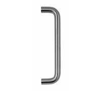 Jedo D Shaped Bolt Through Pull Handle 425 X 22mm Satin Stainless Steel