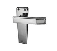 Jedo Door Handles with Latch - Contemporary Design - Polished Chrome Finish