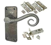 Jedo Hand Forged Pewter Chester Internal Door Latch Handle Pack