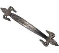 Jedo Handforged Iron Pewter Fleur-De-LYS Door Pull Handle Furniture 4" 5" 7" -PEW26 PEW27 PEW28 (100mm)