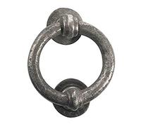 Jedo Handforged Iron Traditional Classic Pewter 4" Ring Door Knocker Furniture