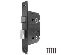 Jedo JL154BL Standard Bathroom Lock 63mm 2.5-Inch Black Antique