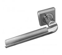 Jedo JV3002PC/SC Athena Door Handle Lever on 50mm Rose Polished Chrome / Satin Chrome