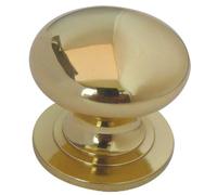 Jedo JV47BPB Cupboard Knob 32mm Solid Polished Brass