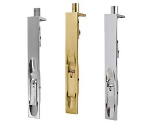 Jedo Lever Slide Action Door Edge Flush Bolt 150mm Satin Chrome